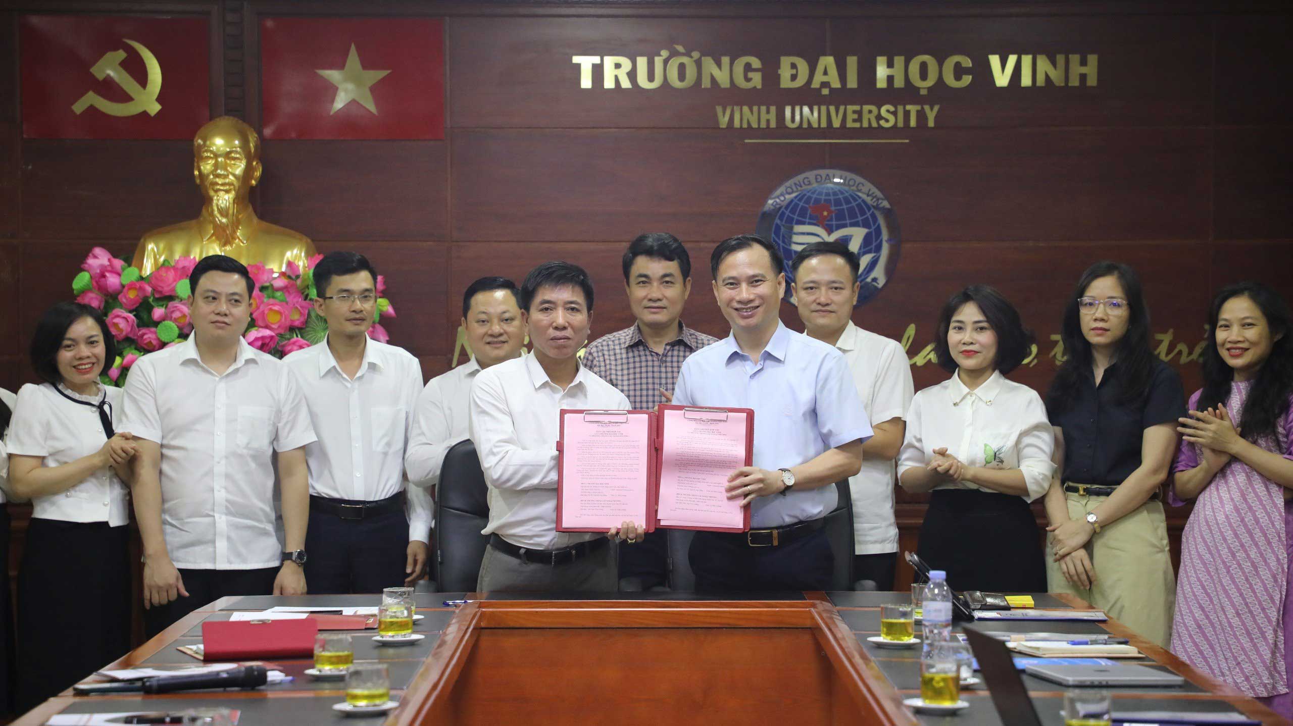 Ký kết thỏa thuận hợp tác giữa Trường Đại học Vinh với Hệ thống giáo dục NTG